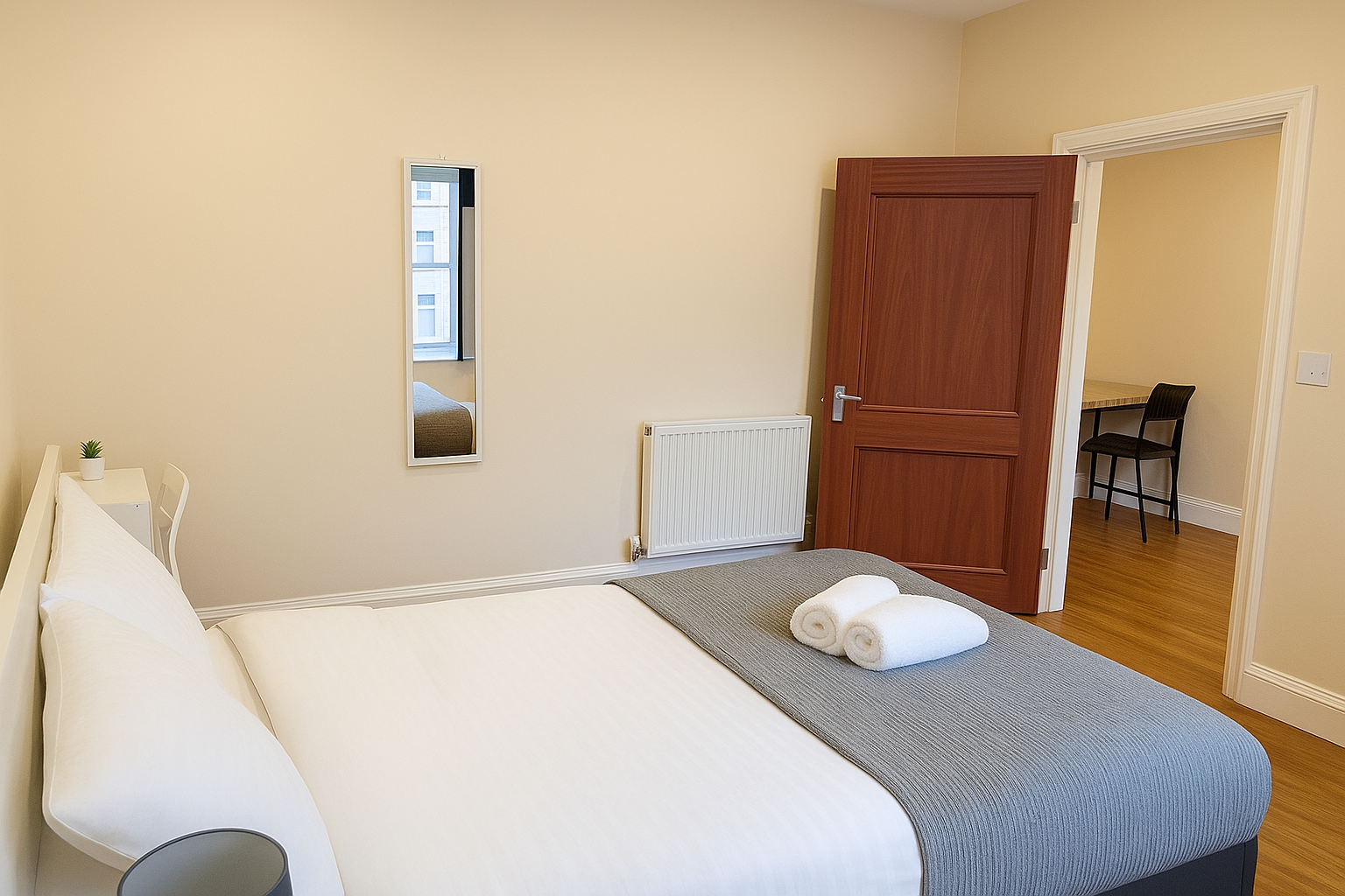 Bedroom Sleek Luxury Apartments